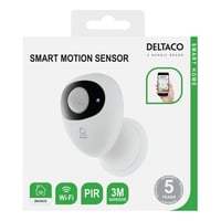 Deltaco Smart Home Motion Sensor, Pir, Wifi 2.4 Ghz White/black - Bevægelsessensor