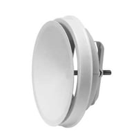 Indblsningsventil med ramme, 100 mm, RAL9003