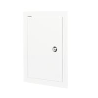 Inspektionslem IML metal med ls, 500x500 mm, hvid