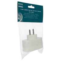 Billede af 2-vejs stik uden jord, hvid