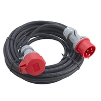 Kabelst med CEE stik 63A 5G16 og fasevender, 10 meter