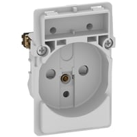 LK FUGA, Stikkontakt med pind-jord, 1 modul, uden afdkning/tangent - Lauritz Knudsen