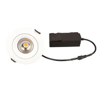 Sabina LP Downlight, ISO, mat hvid, 4000K, 480lm, 5,4W, dmpbar, IP44
