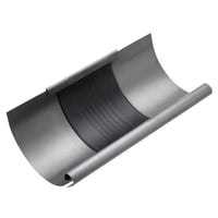 VMZINC ekspansionsstykke, ZINC NATUR - halvrund - 333 mm
