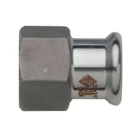 35 mm x 1" Turbo Inox Overgangsmuffe, rustfrit stl