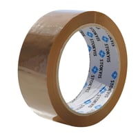 Stokvis pakketape, pvc, 50 mm x 66 m, brun