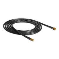 Antennekabel SMA stik > SMA jack CFD/RF200, 2 meter, lavt tab, sort