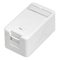 Lan-Com montageboks til 1 x Keystone, hvid