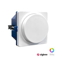Se Nordtronic Zigbee LED drejelysdmper til LK FUGA, 150W, Philips Hue, Homey, hvid hos WATTOO.DK