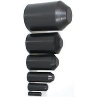Krympe endehtte med lim, 14/5 mm, sort – MEC