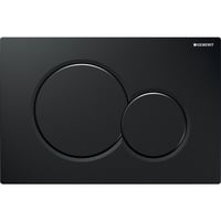 Geberit Sigma01 Round betjeningsplade, sort