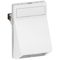 LK FUGA - Skrt dataudtag til 1-2 stk. Actassi konnektorer, 1 modul, hvid billede