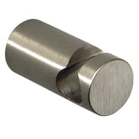 Hndkldekrog, poleret, med slids, rustfri stl, 1 stk., 35 mm dybde, stl -