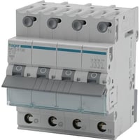 Automatsikring 3P+N, 13A, 6kA, C, Hager