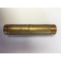 Ubehandlet messing nippelrr 150 mm, " x " billede