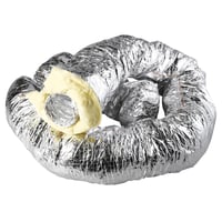 Flexslange Isoleret, alu-Folie, Alid 100 x 5 meter, Alu