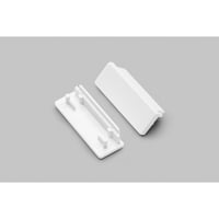 Endestykke WIDE24, hvid - ABS (Plastik)