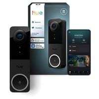 Philips Hue Video Doorbell Camera, kablet, sort, drklokke billede