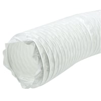 Flexslange PE, 152 mm, 6 meter, hvid - 6 meter