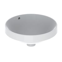 Geberit VariForm Hndvask, Indbygning, Rund, 40 cm, Hvid med KeraTect