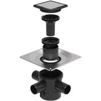 Unidrain Sampak2 HighLine Custom kvadratisk aflb, Custom 10x10mm
