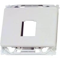 OPUS 66, Dataudtag til 1 stk. keystone konnektor (f.eks. Modular 8P8C/RJ45), 1 modul, hvid - Lauritz Knudsen