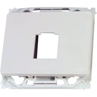 OPUS 66, Dataudtag til 1 stk. keystone konnektor (f.eks. Modular 8P8C/RJ45), 1 modul, hvid – Lauritz Knudsen