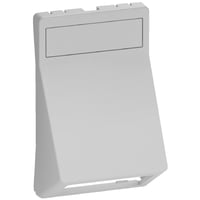 LK FUGA - Skrt dataudtag til 1-2 stk. Actassi konnektorer, 1 modul, lysegr