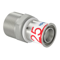 Uponor S-Press MLCP - Gevindovergang m. preskobling/nippel, 25 mm x 1