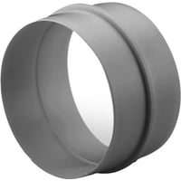 Fresh plastsystem 125, grå PVC, nippel/samlestykkefor samling af rør Ø125 mm.