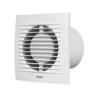 Klimair UNOVENT PRO badventilator, 100 mm, fugt og tidstyret, hvid