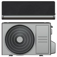 ELL Front Dark Split Luft/luft design varmepumpe, SCOP 4,6 A++, R32 kølemiddel