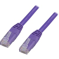 DELTACO U/UTP Cat6 patch kabel, halogenfri, 15 meter, lilla