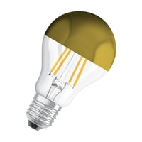 Led Standard Topforspejlet Filament, 7w 827, 650 Lumen, E27, Guld - Ledvance