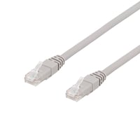 DELTACO U/UTP Cat6a patch kabel, halogenfri, 1,5 meter, gr