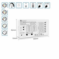 Se Gledopto 5i1 mini 5V/12V/24V controller - Hue kompatibel, RGB+CCT hos WATTOO.DK