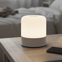 Opladelig LED bord/natlampe, hvid, touch dmpbar, 3i1, IP54 - Nordtronic