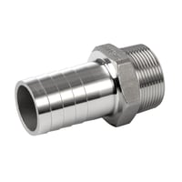 Slangestuds syrefast nippel BSPT, slangestuds 10mm, gevind 1/2"