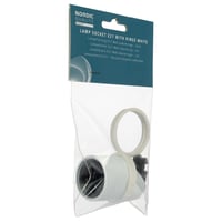 Billede af Lampefatning E27 m/ringe til lampeskrm, hvid