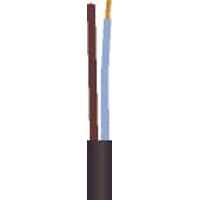 Rund lampeledning 2x0,75 mm? i sort - 100 meter