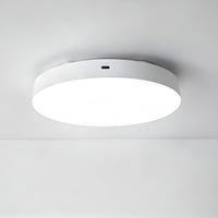 Genopladelig LED loftslampe med sensor, mikrobølgesensor, 20 cm diameter, 6 W, CCT, hvid