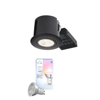 Philips Hue indbygningsspot 230V LED (rund) med Philips Hue Essential, GU10, sort (mat) - Nordtronic