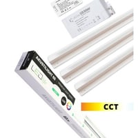 LEDlife Troldtekt LED Skinnest 3x60 19W, planforsnket, inkl. ledninger og driver, tnd/sluk cCT - Akustilight