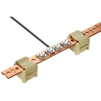Nullederskinne NSCH 1M, 15 x 2 mm, 1 meter, blank kobber - pr. meter billede