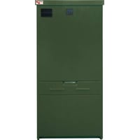 TRIARCA Gadeskab FE 594 grøn HxBxD: 700x594x198mm med trekant lås (tom)