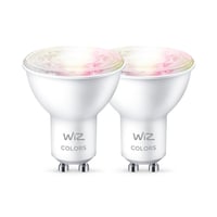 Se WiZ GU10 LED spotpre - farver + hvid - 2-pak hos WATTOO.DK