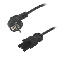 DELTACO strmkabel, CEE 7/7 - GST18 hun, sort, 3 meter