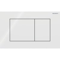 Geberit Sigma40 Square betjeningsplade, hvid