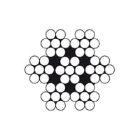 Syrefast stlwire, AISI 316 7x7, 2 mm, 25 meter, A4 - 25 meter