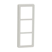 LK FUGA - Base 63 design ramme, 3 modul, lysegr + teknisk monteringsramme